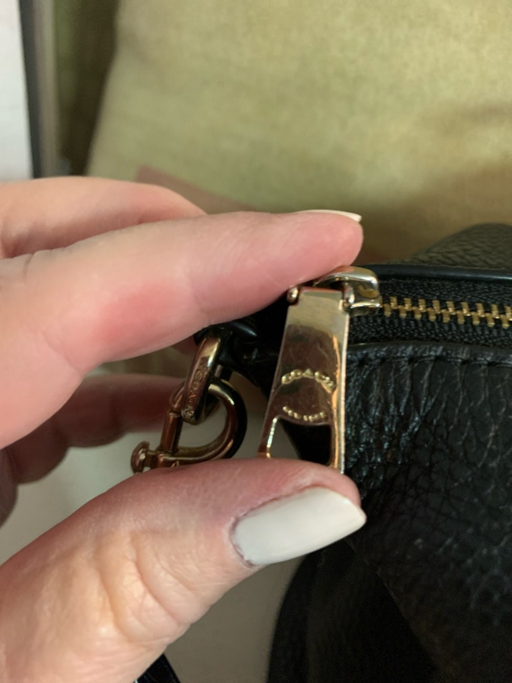 Coach Kelsey Satchel Crossbody Pebbled Leather Shoulder Bag with Gold Hardware - Picture 9 of 11